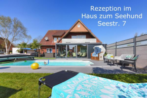 Ferienwohnung Haus zum Seehund mit Pool